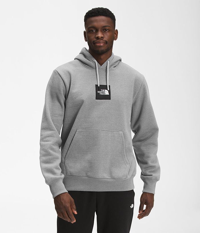 The North Face Bluza Męska Szare Heavyweight Box Pullover - BFHQ52163